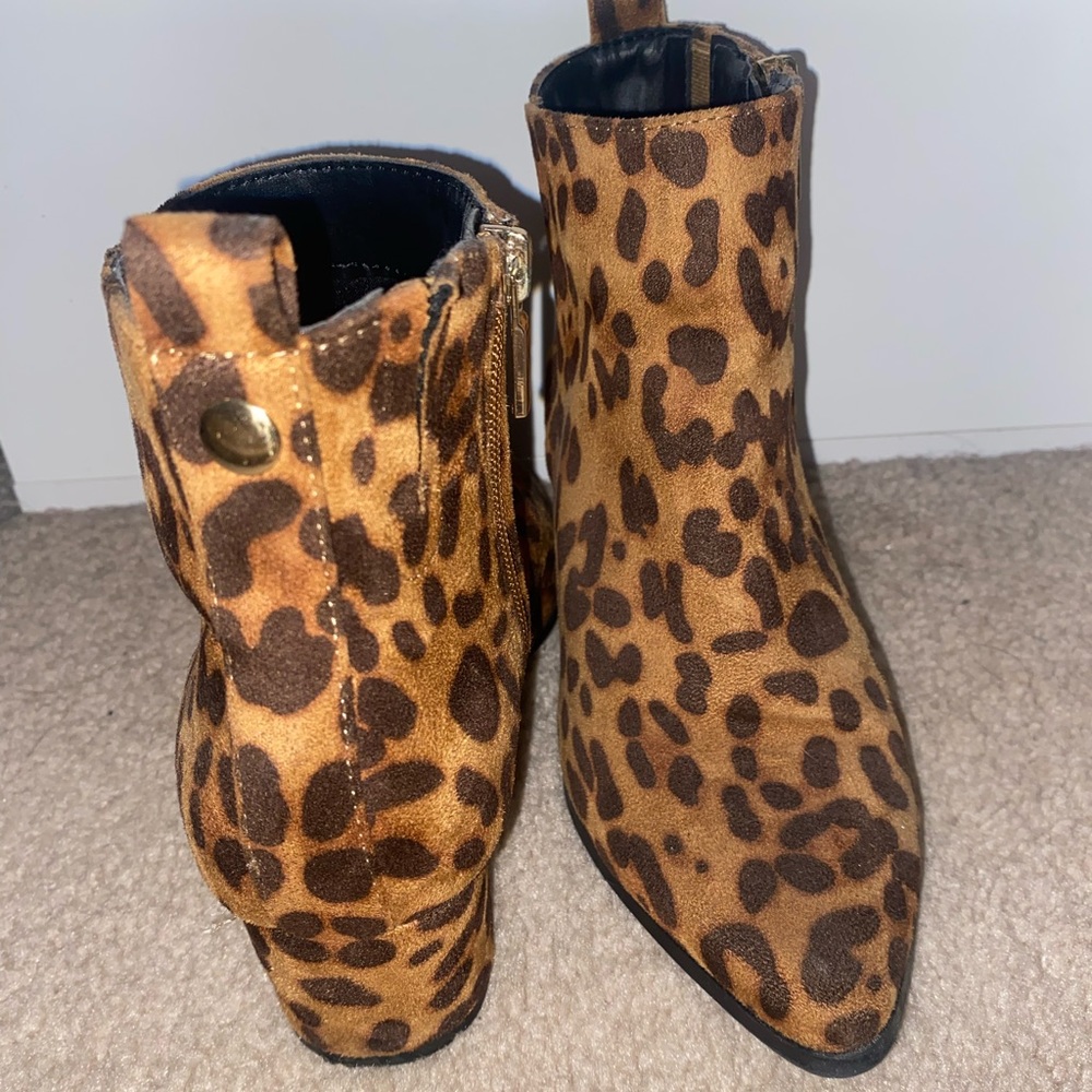 Leopard booties
